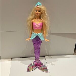 Mattel Waterproof Mermaid Doll With Glowing Tail